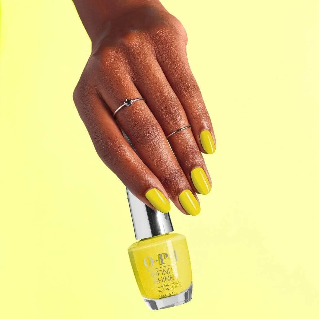 لاک ناخن OPI Islb010 Infinite Shine، رنگ زرد قاطع 15 میلی لیتر