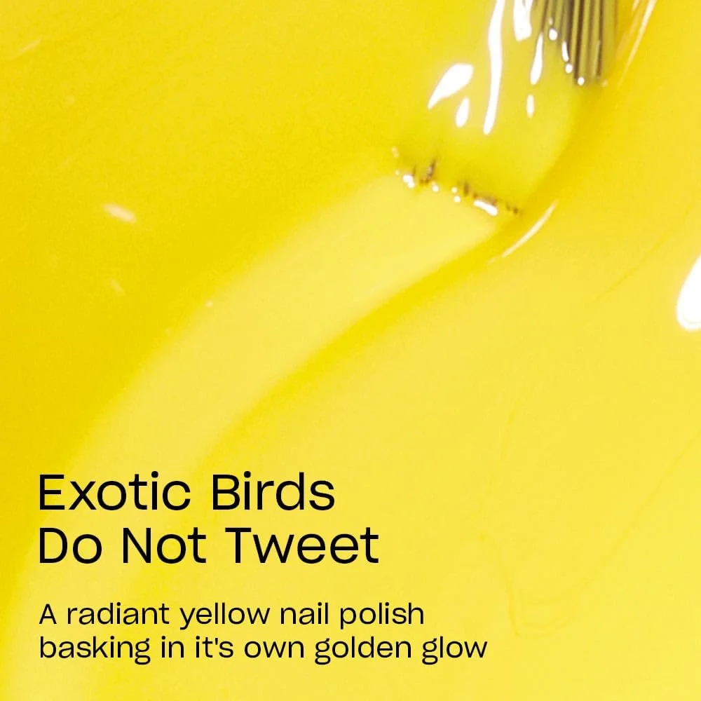لاک ناخن کلاسیک اُ پی آی، ماندگاری 7 روزه، مقاوم در برابر لب پر شدن، لاک ناخن رنگی با درخشش بالا، Exotic Birds do not Tweet، زرد، 15 میلی لیتر