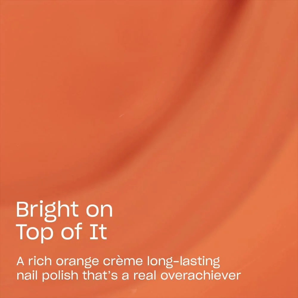 لاک ناخن OPI Infinite Shine، لاک بادوام، لاک ناخن ژل مانند با ماندگاری تا 11 روز و درخشش بالا، فرمول وگان، پاک کردن آسان، مقاوم در برابر خراش | Bright on Top of It، نارنجی، 15 میلی لیتر