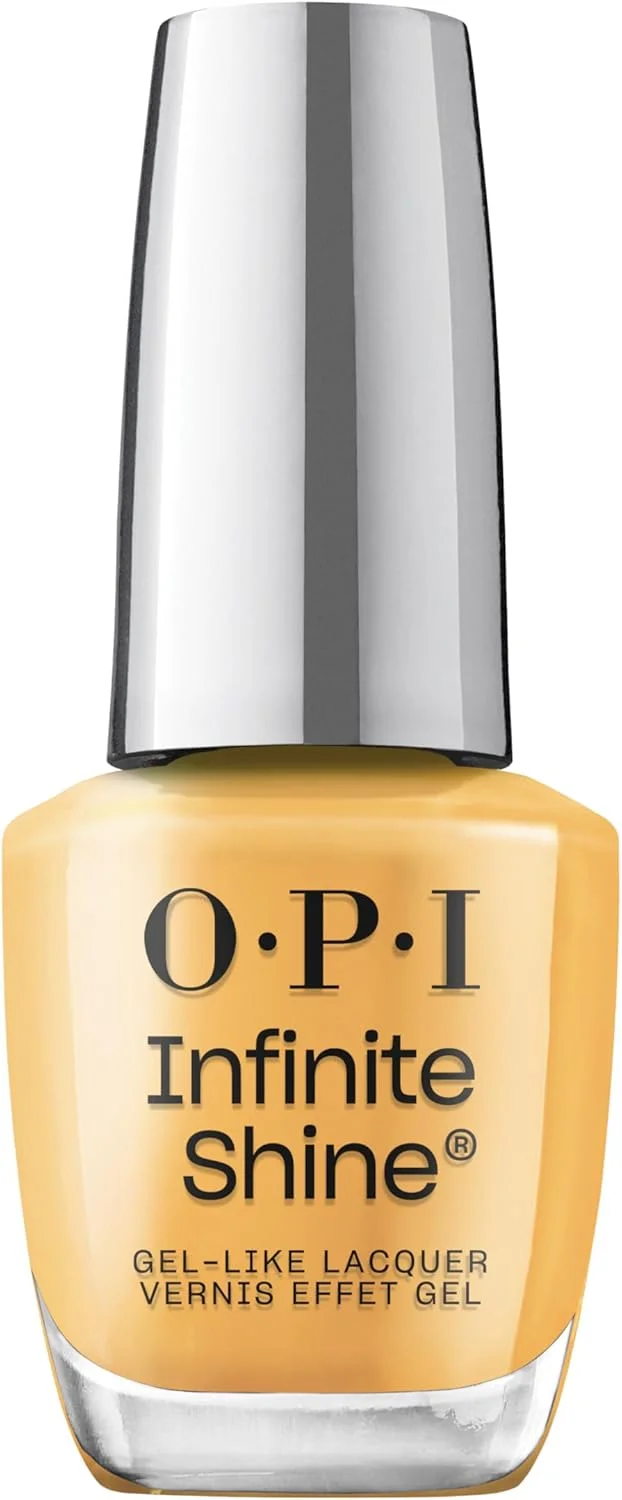 لاک ناخن OPI Infinite Shine، لاک بادوام، لاک ناخن ژل مانند با ماندگاری تا 11 روز و درخشش بالا، فرمول وگان، پاک کردن آسان، مقاوم در برابر خراش | Ready, Sunset, Glow, Orange, 15ml