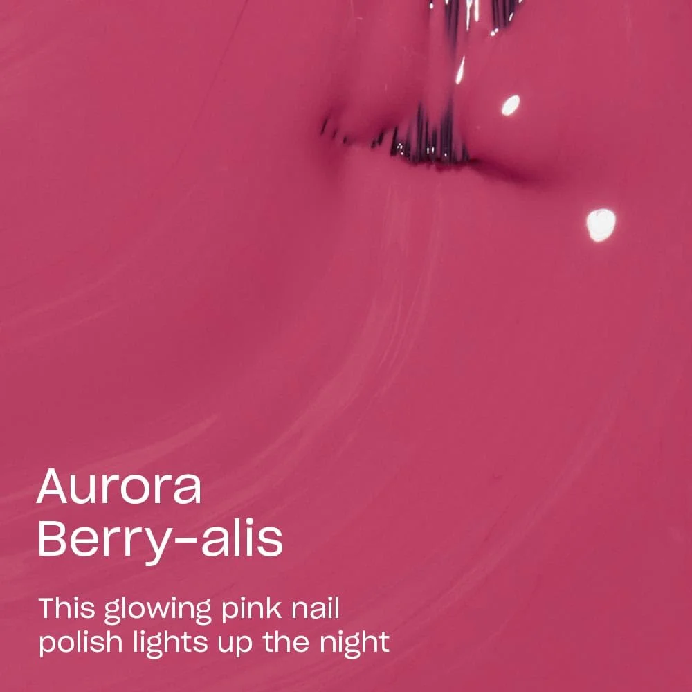 لاک ناخن کلاسیک OPI، ماندگاری 7 روزه، مقاوم در برابر لب پر شدن، لاک ناخن رنگی با درخشش بالا، Aurora Berry-alis، صورتی، 15 میلی لیتر