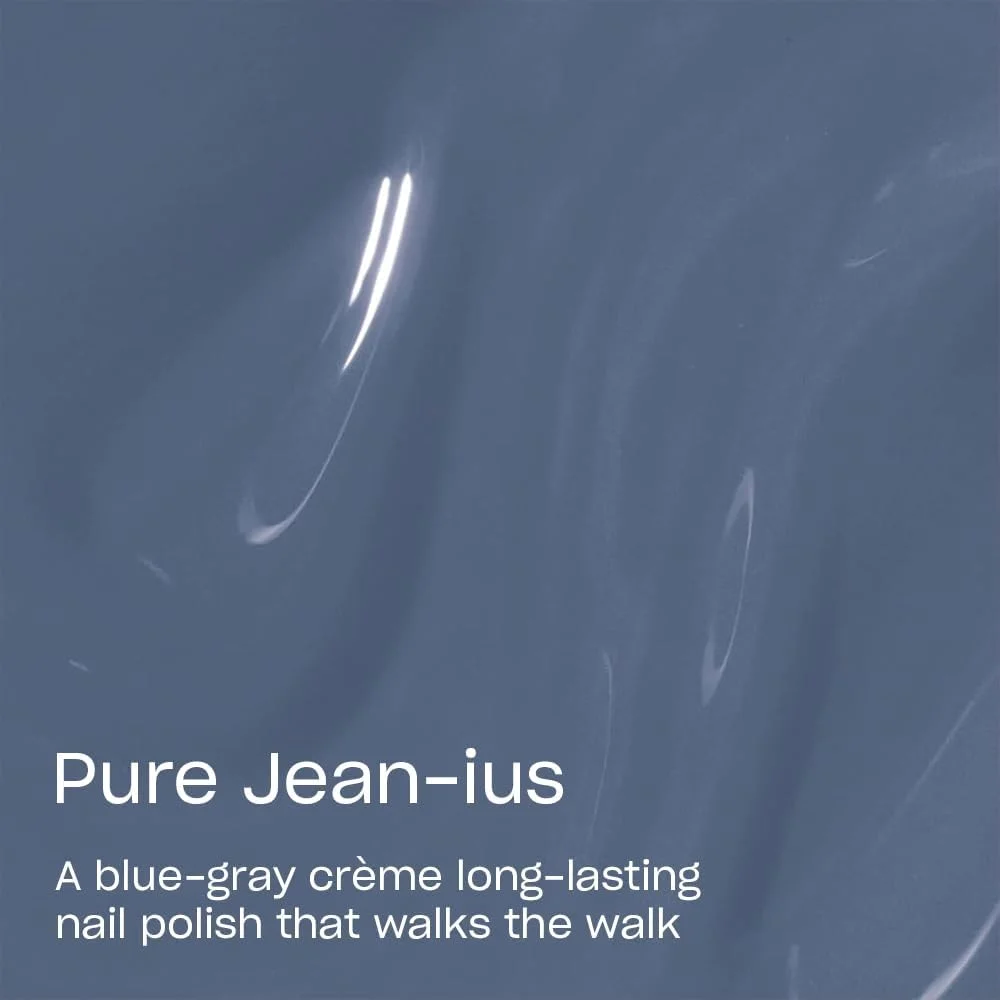 لاک ناخن OPI Infinite Shine، لاک بادوام، لاک ناخن ژل مانند با ماندگاری تا 11 روز و درخشش بالا، فرمول وگان، پاک کردن آسان، مقاوم در برابر خراش، Pure Jean-ius، آبی-خاکستری، 15 میلی لیتر