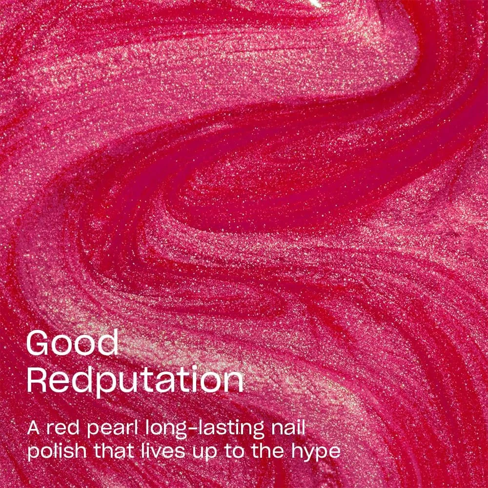 لاک ناخن OPI Infinite Shine، لاک بادوام، لاک ناخن ژل مانند با ماندگاری تا 11 روز و درخشش بالا، فرمول وگان، پاک کردن آسان، مقاوم در برابر خراش، Good Redputation، قرمز براق، 15 میلی لیتر