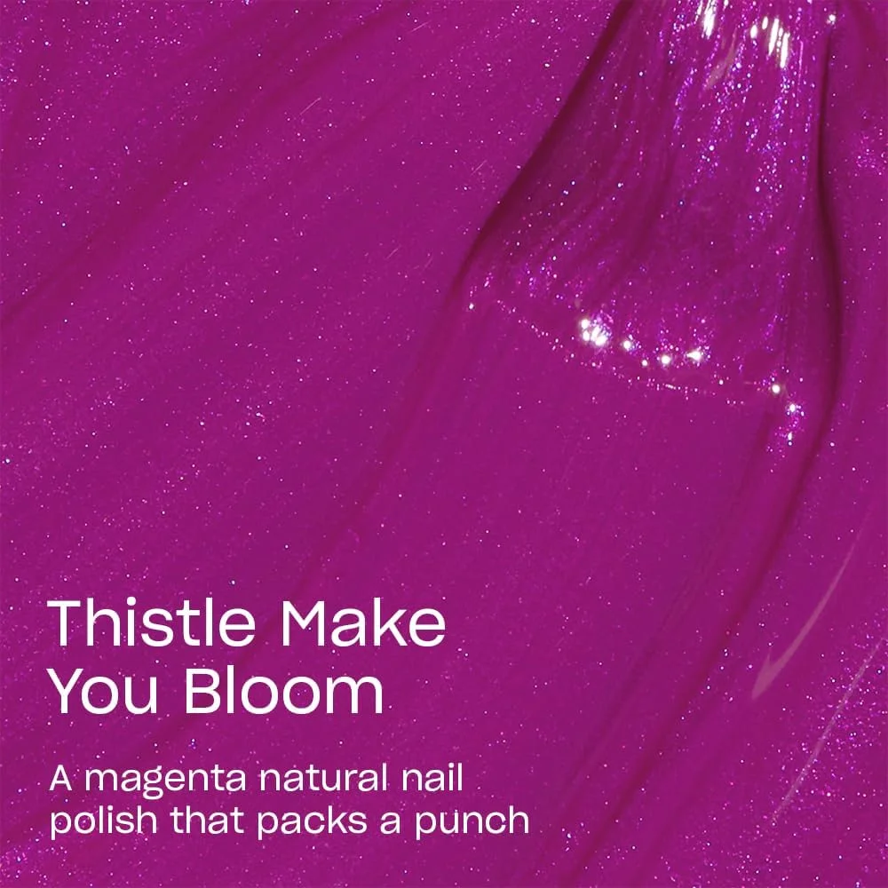 لاک ناخن اُ پی آی Nature Strong، ماندگاری 7 روزه، درخشش بالا، وگان با مواد طبیعی، رنگ Thistle Make You Bloom، بنفش براق، 15 میلی لیتر