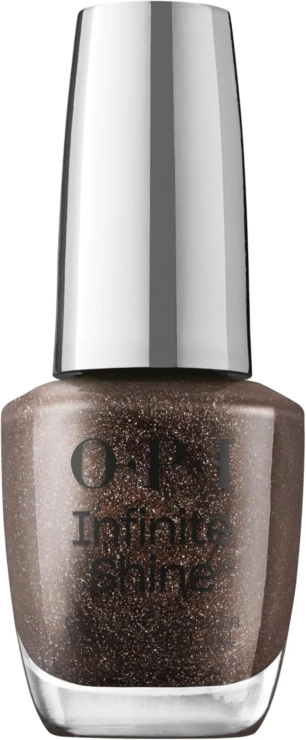 لاک ناخن OPI Infinite Shine، لاک بادوام، لاک ناخن ژل مانند با ماندگاری تا 11 روز و درخشش بالا، فرمول وگان، پاک کردن آسان، مقاوم در برابر خراش | My Private Jet، مشکی براق، 15 میلی لیتر