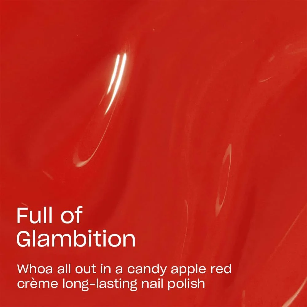 لاک ناخن OPI Infinite Shine، لاک بادوام، لاک ناخن ژل مانند با ماندگاری تا 11 روز و درخشش بالا، فرمول وگان، پاک کردن آسان، مقاوم در برابر خراش | Full of Glambition، قرمز، 15 میلی لیتر