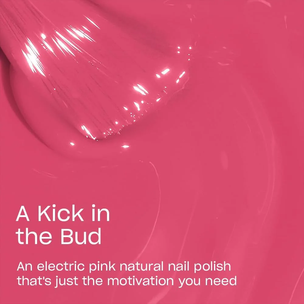 لاک ناخن OPI Nature Strong، ماندگاری 7 روزه، درخشش بالا، وگان با مواد طبیعی، رنگ صورتی، 15 میلی لیتر