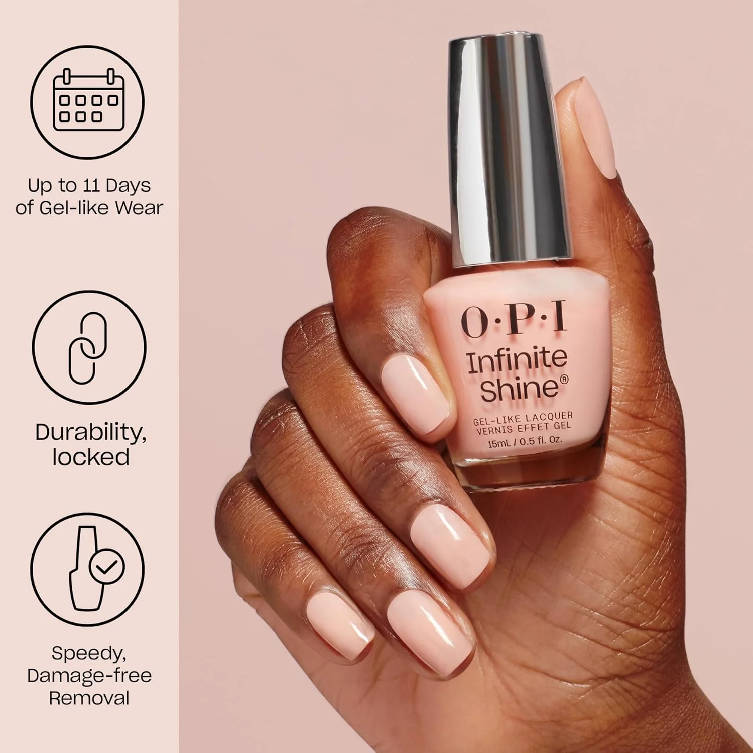 لاک ناخن OPI Infinite Shine، ماندگاری طولانی، لاک ژلی با درخشش بالا، فرمول وگان، پاک شوندگی آسان لاک ناخن OPI Infinite Shine، ماندگاری طولانی، لاک ژلی با درخشش بالا، فرمول وگان، پاک شوندگی آسان