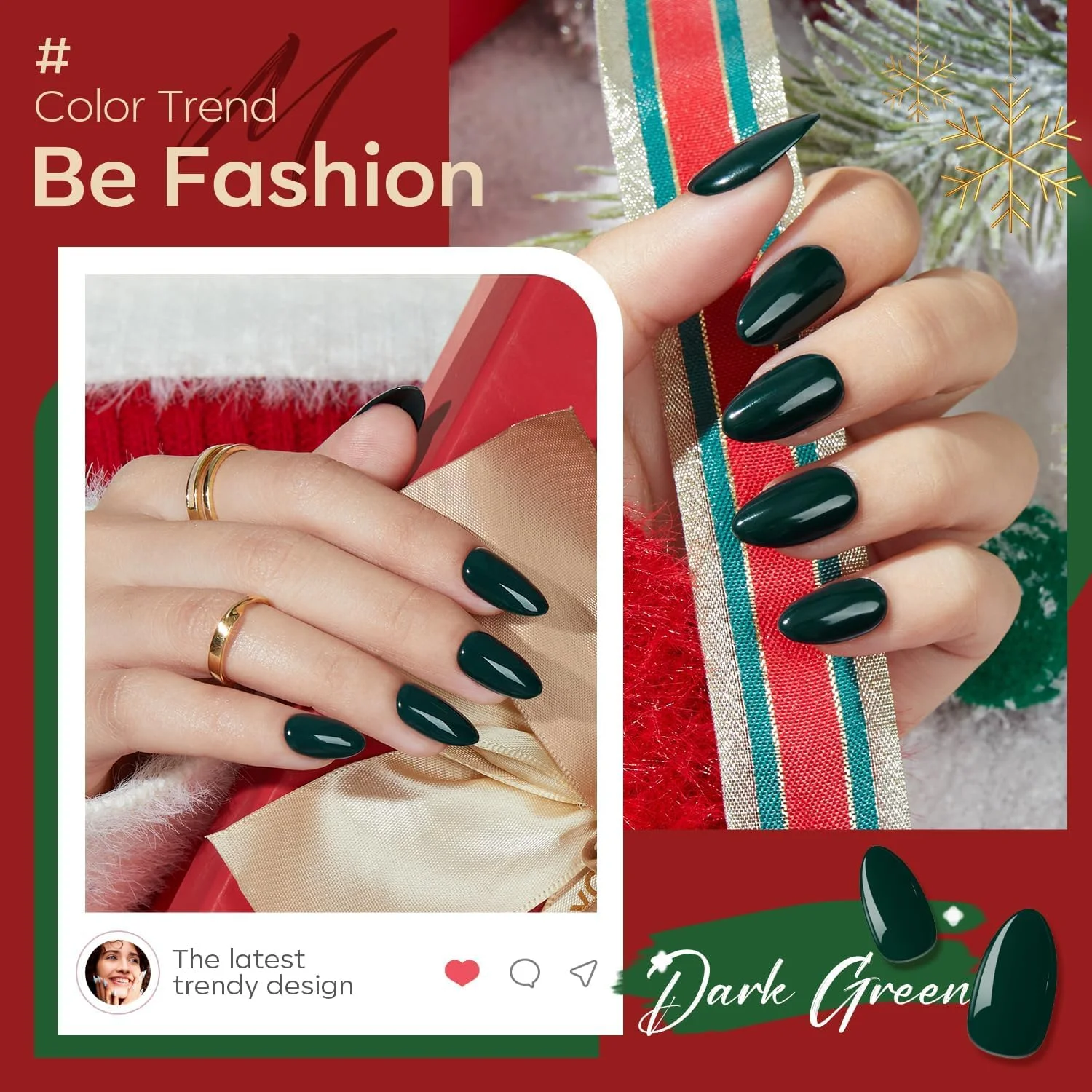 ناخن مصنوعی بادامی سبز مدلونز، 32 عددی، ناخن های مصنوعی بادامی کوتاه، کیت ناخن قابل استفاده مجدد با چسب ناخن، برچسب های چسبی، سوهان ناخن کوچک، ناخن های پرسی در 16 سایز