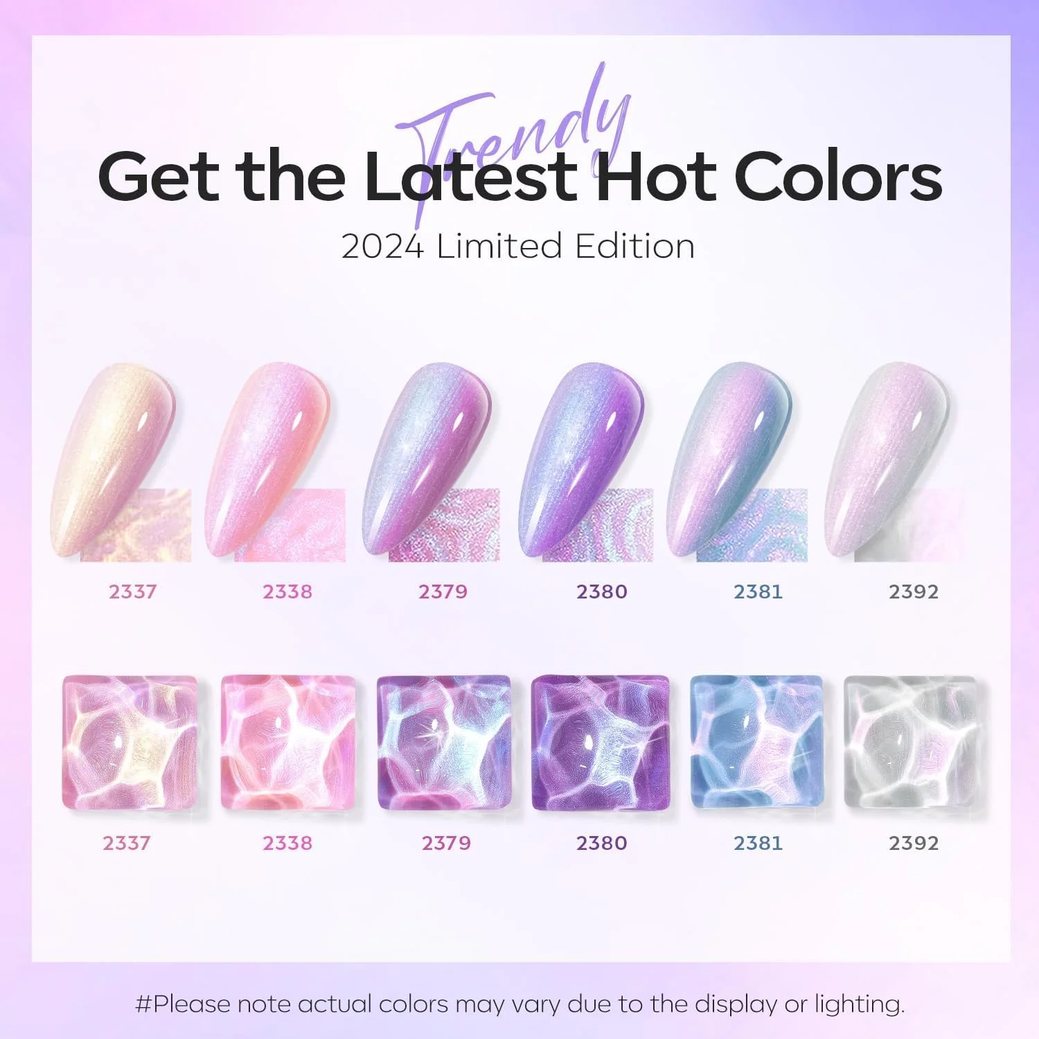 لاک ژل ناخن مدلونز، 6 رنگ براق مرواریدی سفید صورتی بنفش پری دریایی، لاک ژل اکلیلی طراحی ناخن، خیساندن LED، اثر صدف تابستانی، هدیه مانیکور DIY با قلم نقطه گذاری