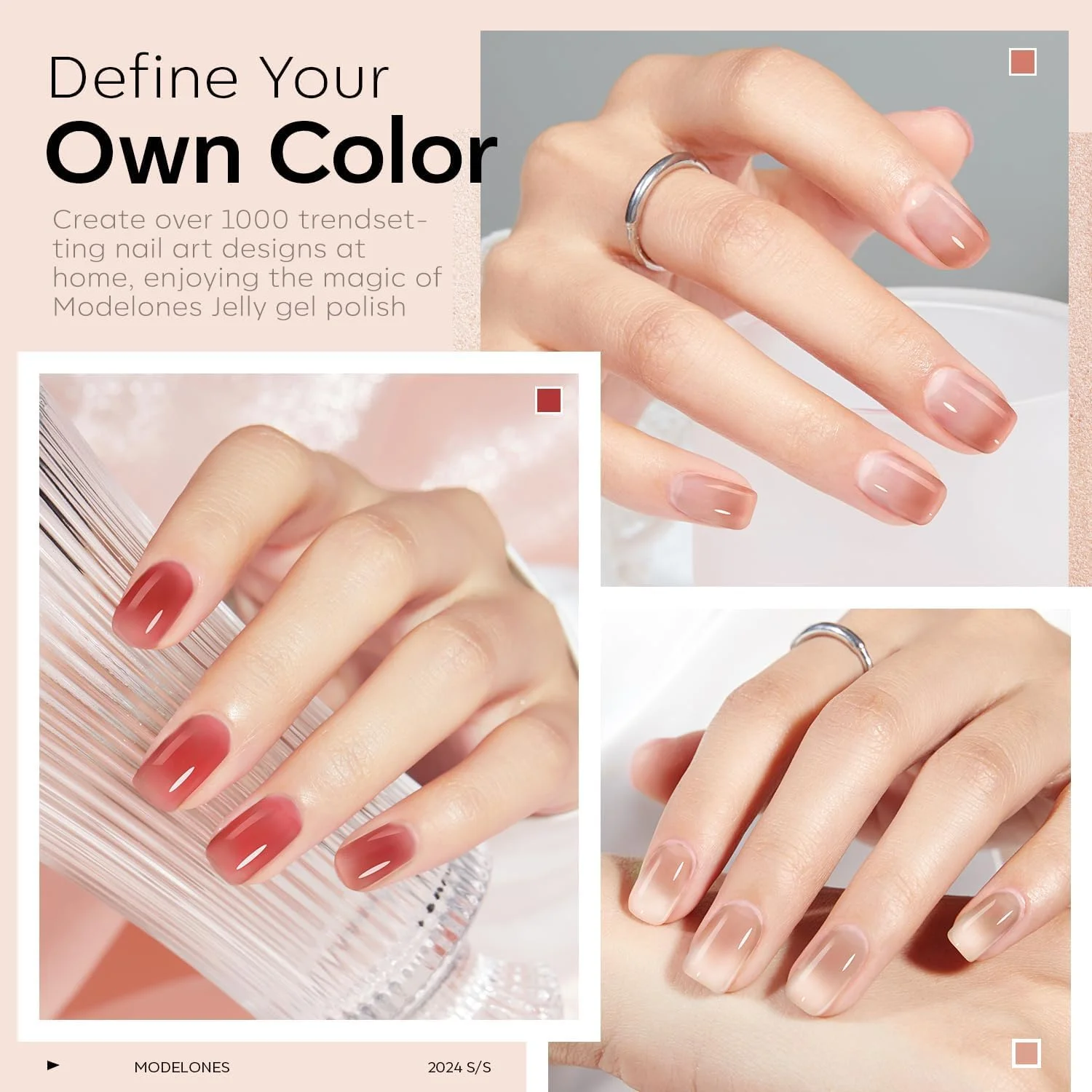 لاک ژل ژله ای مدلونز، 6 رنگ پاییزی، قهوه ای، صورتی، طراحی ناخن ژل خنثی، کیت ژل نیمه شفاف، مناسب استفاده با دستگاه LED، مناسب مانیکور، سالن، استفاده شخصی، هدیه برای دختران و زنان