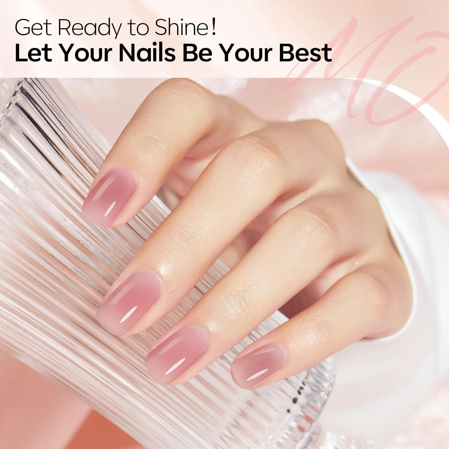 لاک ژل ناخن مدلونز، ست 6 رنگ لاک ژل صورتی کالباسی، ست لاک ژل ژله ای، لاک ژل شیری سفید، طراحی ناخن، مناسب استفاده در سالن و منزل برای بانوان