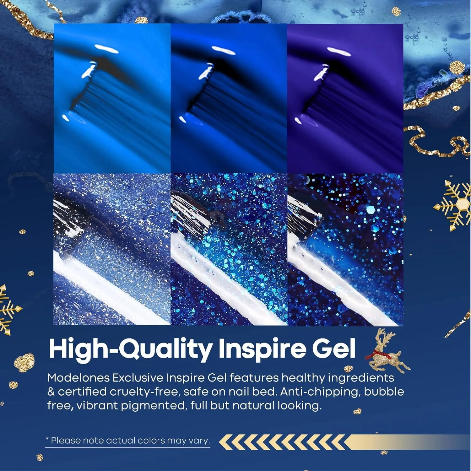 ست لاک ژل آبی مدلونز، 6 رنگ آبی تغییر رنگ دهنده، لاک ژل اکلیلی آبی تیره، کیت لاک ژل خیساندنی آبی سرمه ای، طراحی ناخن کلاسیک ال ای دی، هدیه تعطیلات مانیکور برای زنان و دختران، سالن خانگی DIY