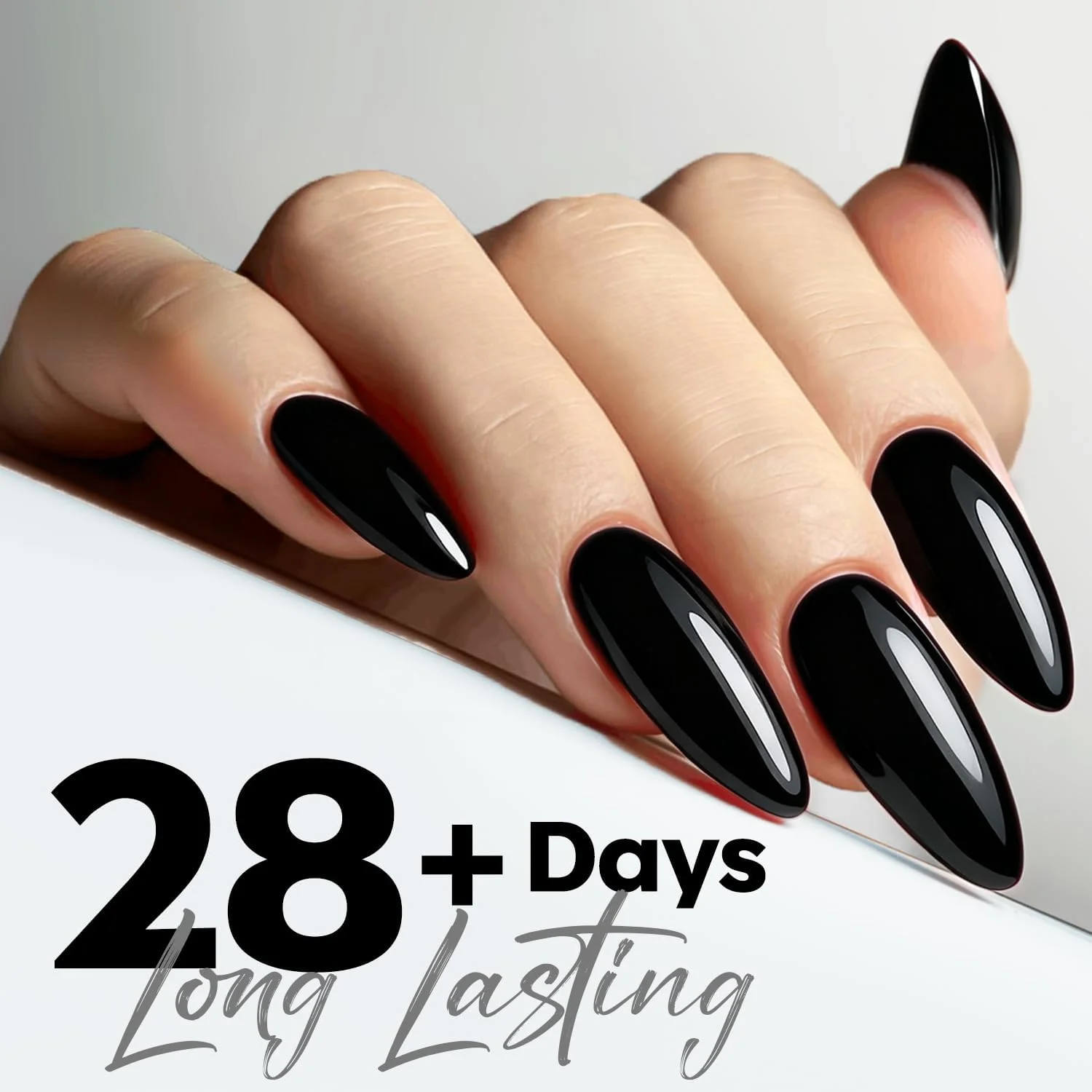 لاک ژل ناخن مدلونز، 1 عدد 15 میلی لیتر لاک ژل مشکی، لاک ژل مشکی خالص، لاک ژل رنگ زمستانی، مناسب طراحی ناخن و مانیکور، هدیه ای برای زنان و دختران