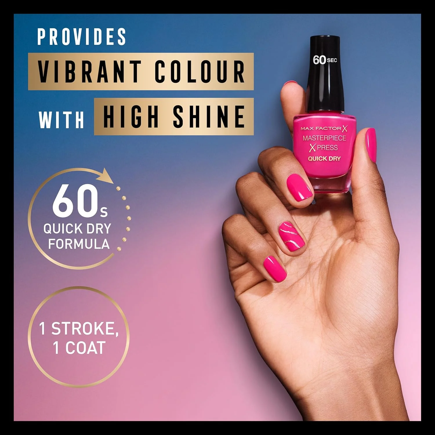 لاک ناخن سریع خشک‌شونده مکس فاکتور Masterpiece Xpress، رنگ لیمویی 590