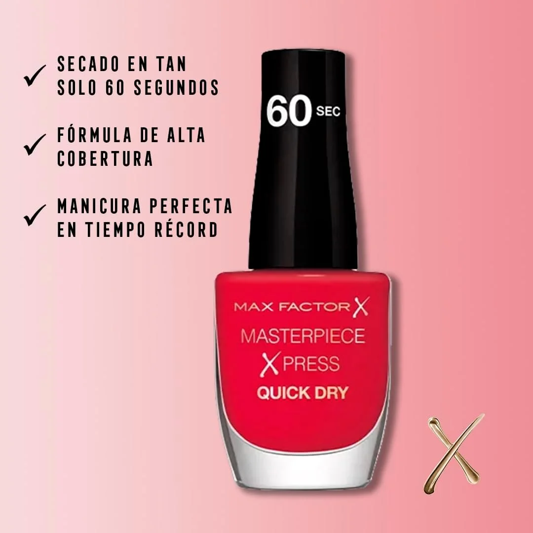 لاک ناخن خشک‌شونده سریع مکس فکتور MASTERPIECE XPRESS شماره 310 - She's Reddy