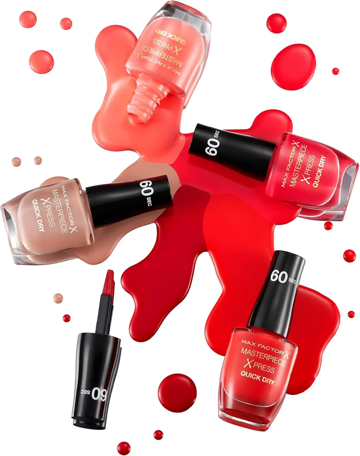 لاک ناخن خشک‌شونده سریع مکس فکتور MASTERPIECE XPRESS شماره 310 - She's Reddy
