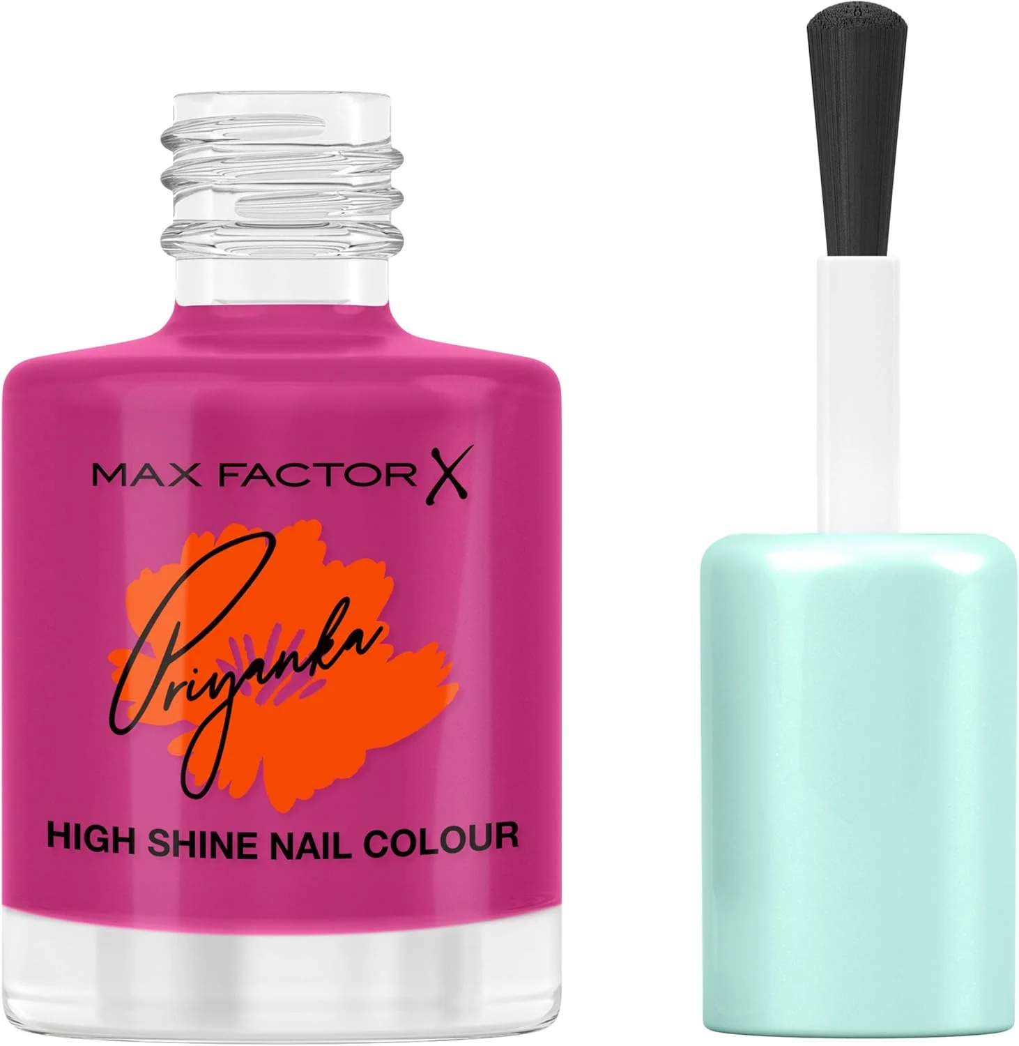 لاک ناخن پیور میراکل مکس فاکتور X پریانکا چوپرا، 310، یاسی شکوفه دار، فرمول گیاهی و وگان، درخشش بالا، خشک شدن سریع