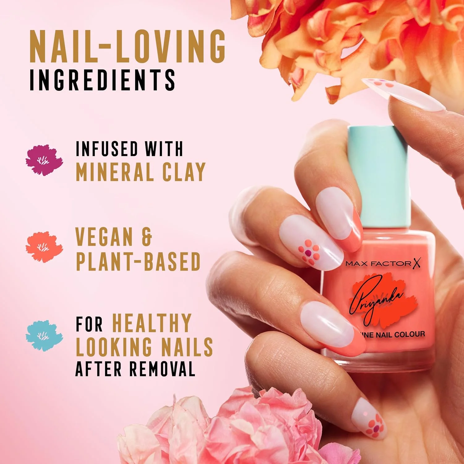 لاک ناخن پیور میراکل مکس فاکتور X پریانکا چوپرا، 310، یاسی شکوفه دار، فرمول گیاهی و وگان، درخشش بالا، خشک شدن سریع لاک ناخن پیور میراکل مکس فاکتور X پریانکا چوپرا، 310، یاسی شکوفه دار، فرمول گیاهی و وگان، درخشش بالا، خشک شدن سریع