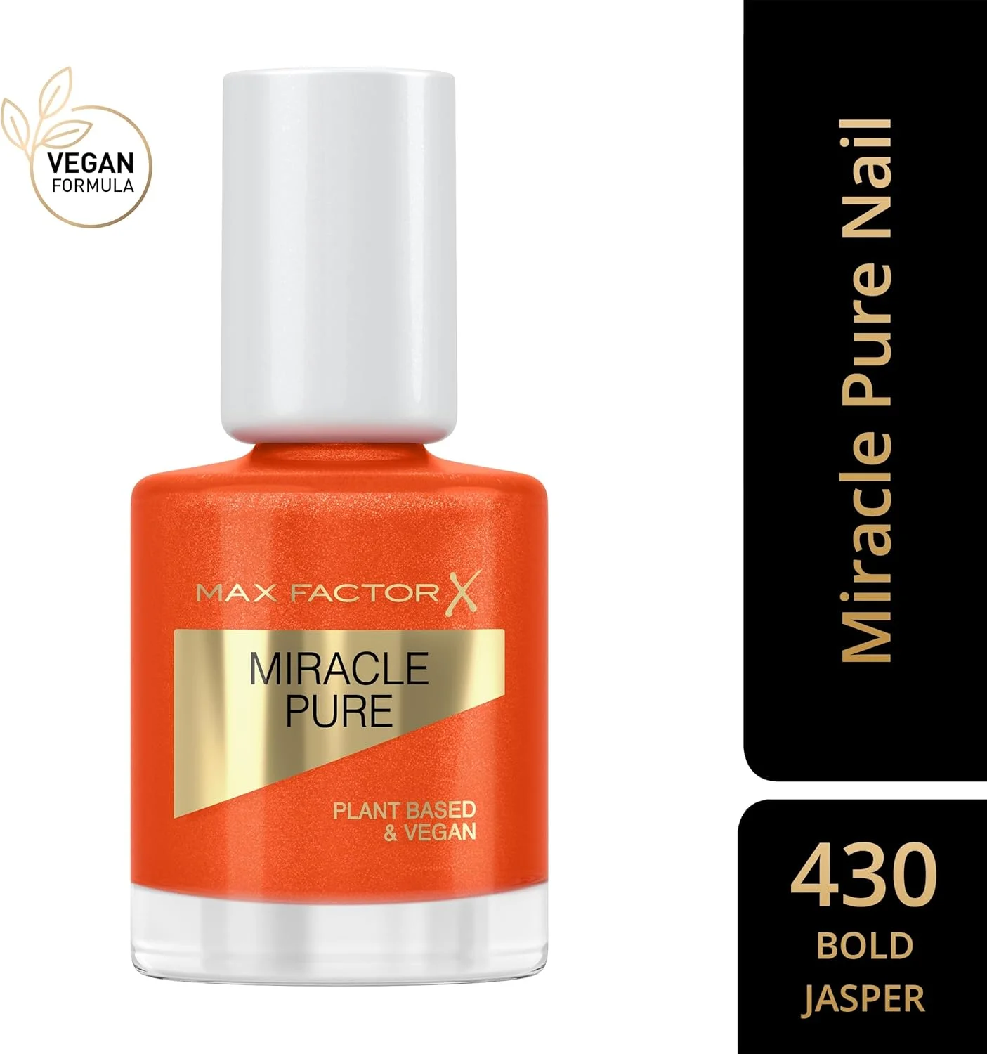 لاک ناخن خالص و معجزه آسای مکس فاکتور، Bold Jasper، مجموعه کریستال های شفابخش، فرمول گیاهی، وگان، درخشش بالا، خشک شدن بسیار سریع، ناخن هایی با ظاهر سالم، 12 میلی لیتر (0.4 اونس)