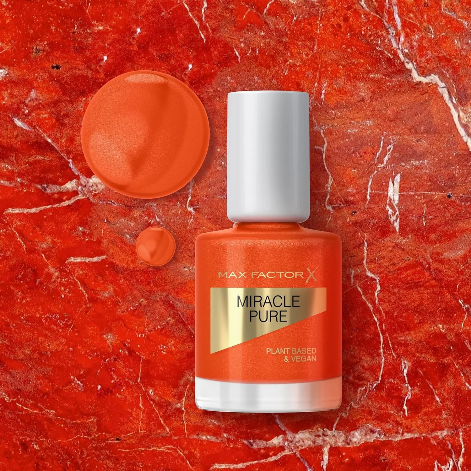 لاک ناخن خالص و معجزه آسای مکس فاکتور، Bold Jasper، مجموعه کریستال های شفابخش، فرمول گیاهی، وگان، درخشش بالا، خشک شدن بسیار سریع، ناخن هایی با ظاهر سالم، 12 میلی لیتر (0.4 اونس)