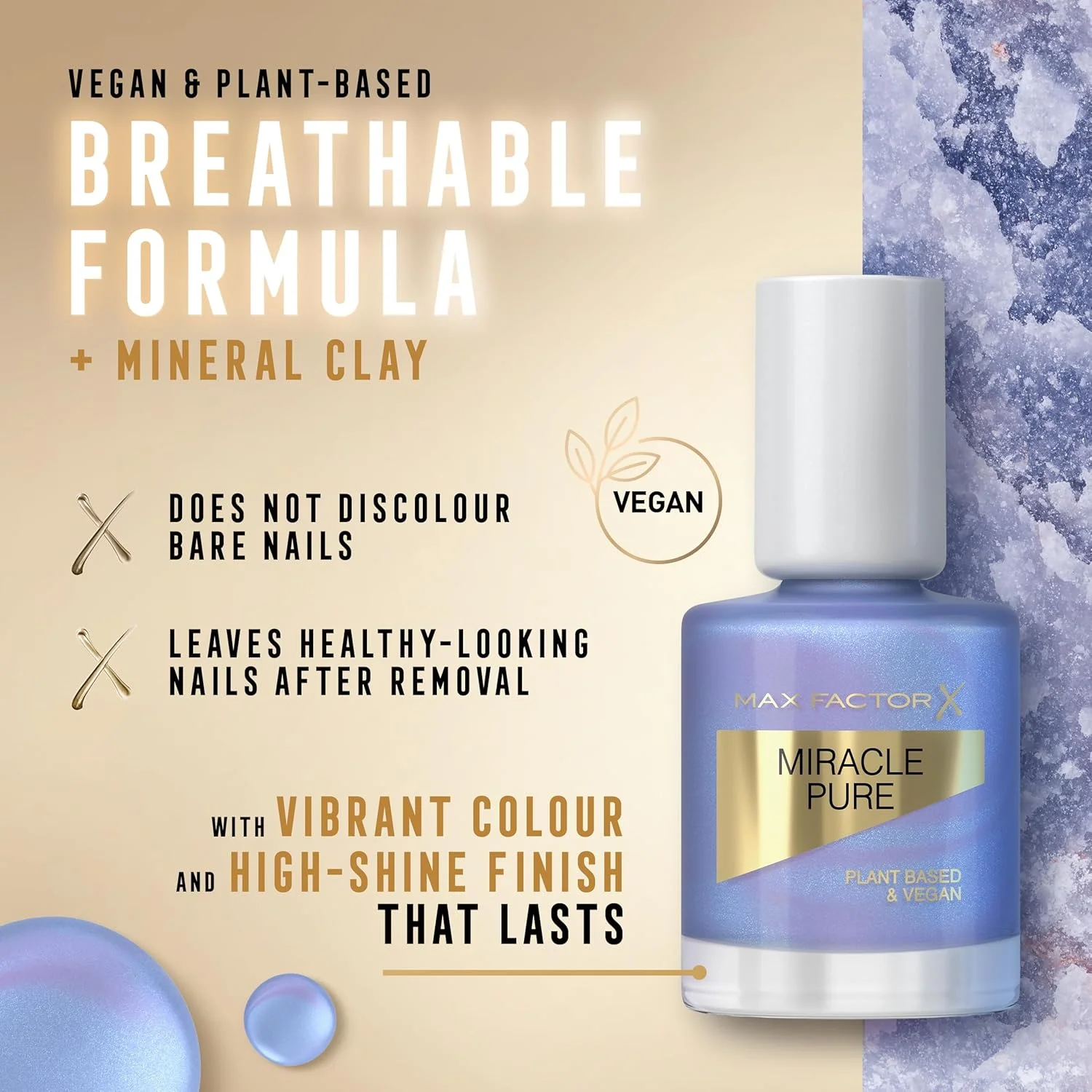 لاک ناخن خالص و معجزه آسای مکس فاکتور، رنگ Bright Angelite، مجموعه کریستال های شفابخش، فرمول گیاهی و وگان، درخشش بالا، خشک شدن بسیار سریع، ناخن هایی با ظاهر سالم، 12 میلی لیتر لاک ناخن خالص و معجزه آسای مکس فاکتور، رنگ Bright Angelite، مجموعه کریستال های شفابخش، فرمول گیاهی و وگان، درخشش بالا، خشک شدن بسیار سریع، ناخن هایی با ظاهر سالم، 12 میلی لیتر