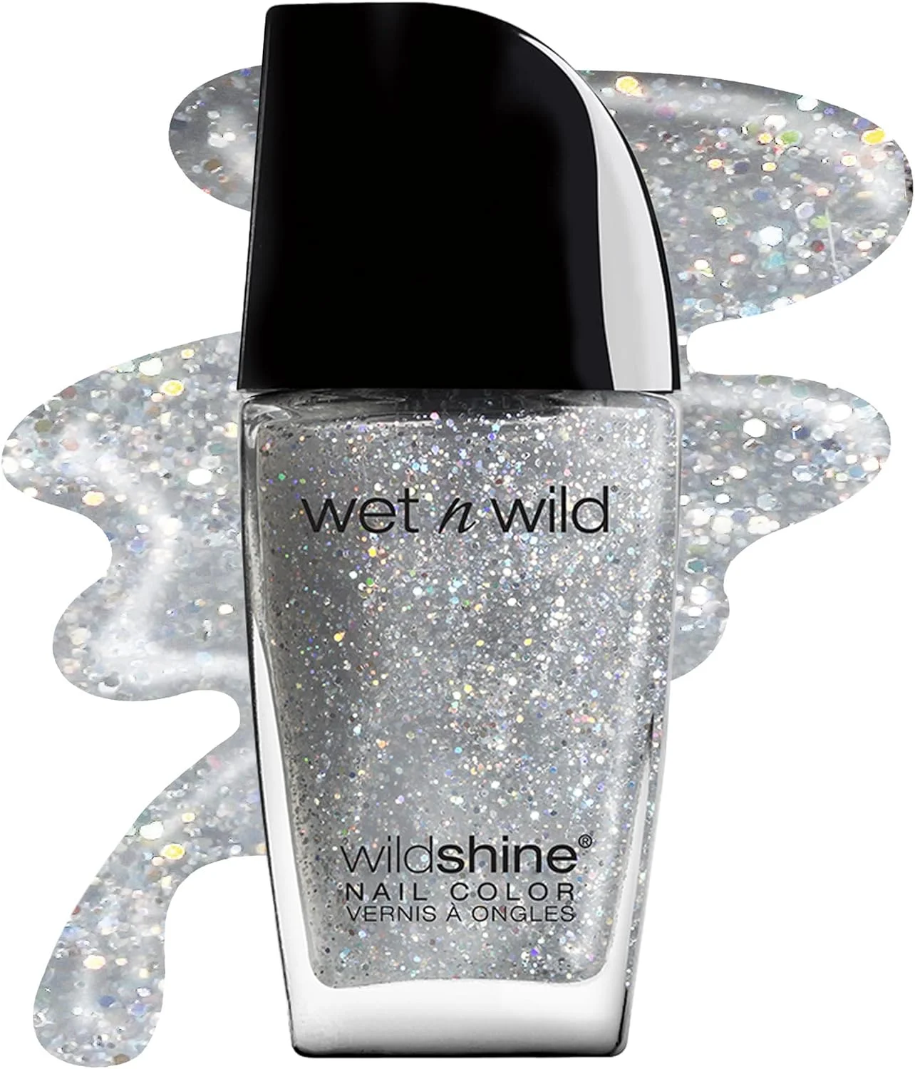 لاک ناخن براق Wet n wild Wild Shine، کالیدوسکوپ، روکش اکلیلی، رنگ ناخن