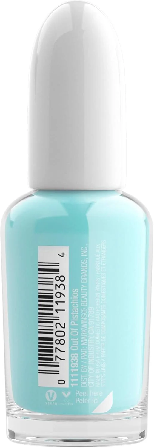 لاک ناخن خشک‌شونده سریع وت اند وایلد، رنگ آبی روشن پسته ای | خشک شدن سریع - 40 ثانیه | ماندگاری طولانی - 5 روز، براق