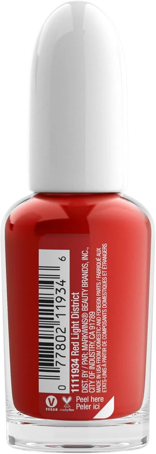 لاک ناخن خشک‌شونده سریع وت اند وایلد، رنگ منطقه چراغ قرمز | خشک شدن سریع - 40 ثانیه | ماندگاری طولانی - 5 روز، درخشش