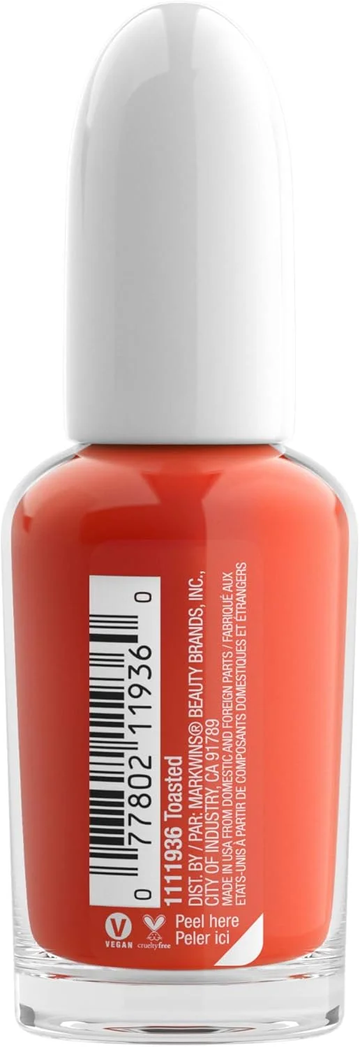 لاک ناخن خشک‌شونده سریع وت اند وایلد، رنگ نارنجی-قرمز سوخته | خشک شدن سریع - 40 ثانیه | ماندگاری طولانی - 5 روز، براق