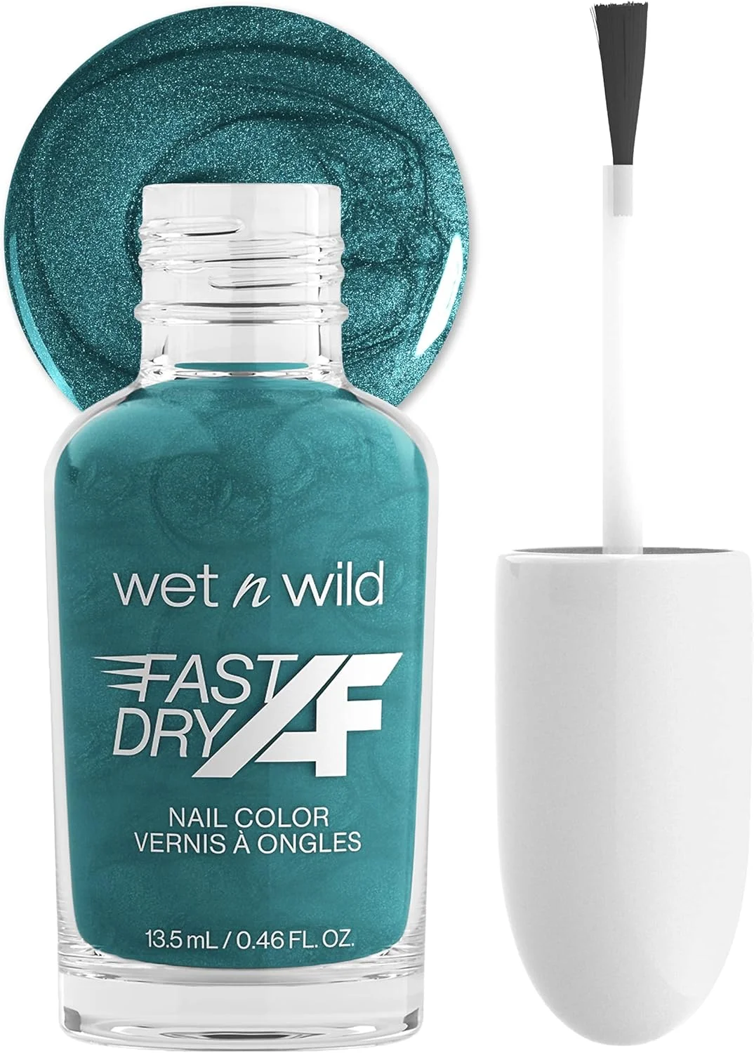 لاک ناخن خشک‌شونده سریع وت اند وایلد - رنگ فیروزه‌ای پری دریایی وجود دارند