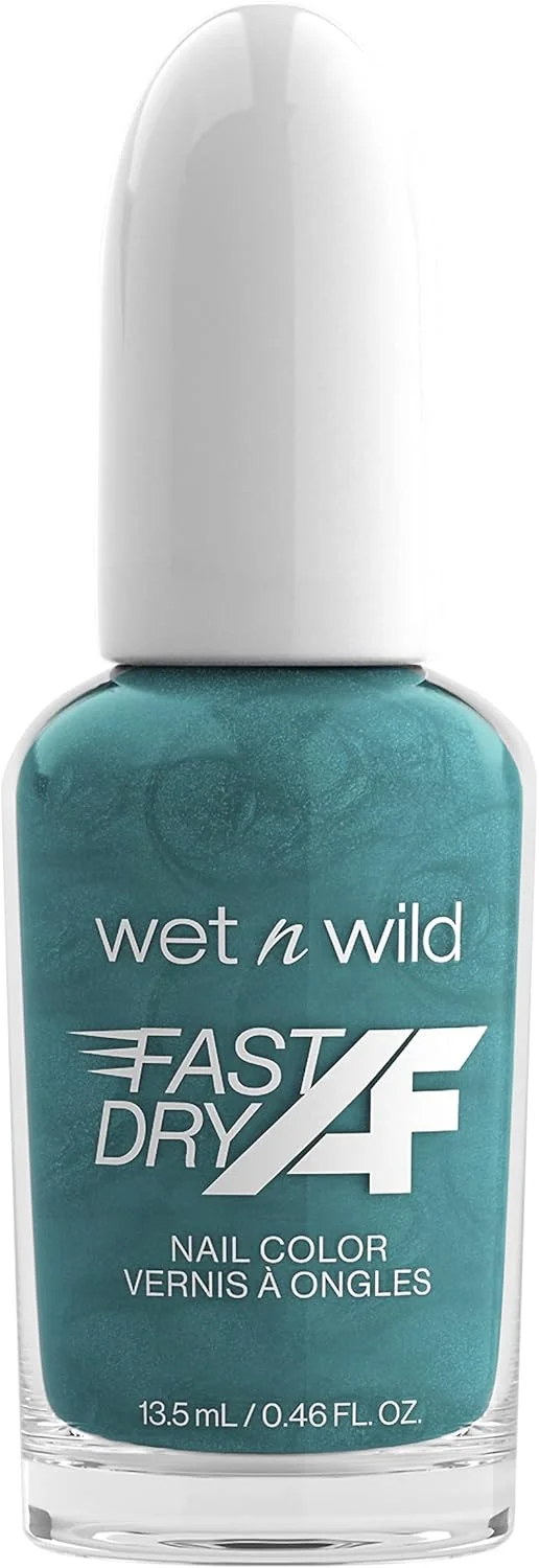 لاک ناخن خشک‌شونده سریع وت اند وایلد - رنگ فیروزه‌ای پری دریایی وجود دارند