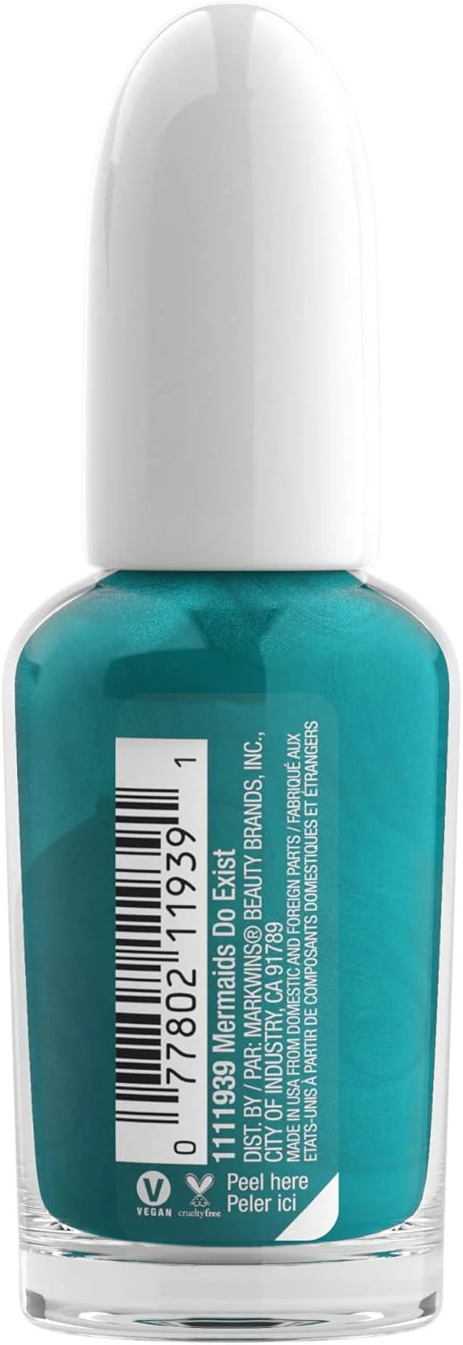 لاک ناخن خشک‌شونده سریع وت اند وایلد - رنگ فیروزه‌ای پری دریایی وجود دارند