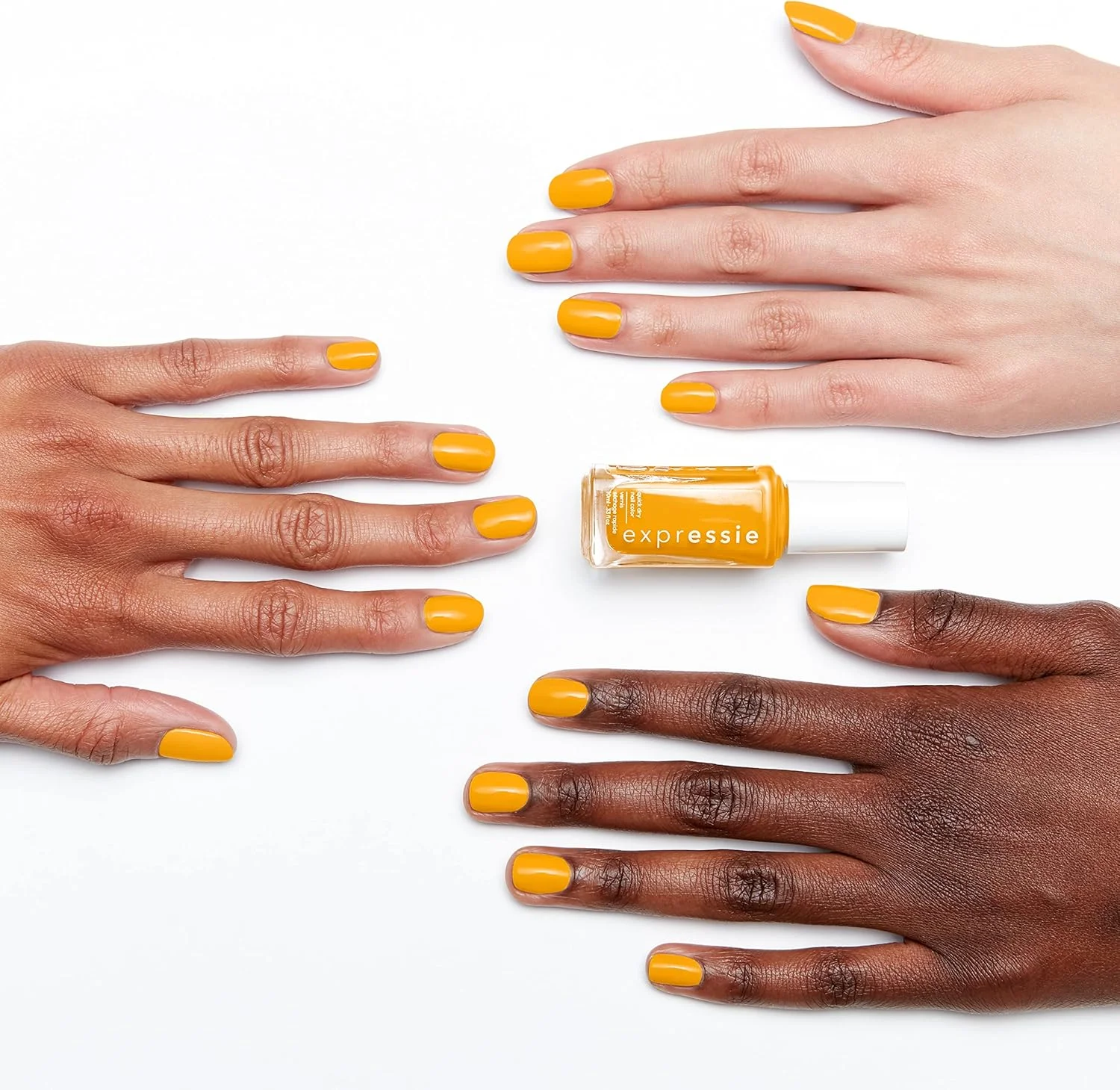لاک ناخن اسسی، رنگ ناخن خشک‌شونده سریع اکسپرسی، وگان، رنگ زرد، خارج از خطوط، 10 میلی‌لیتر