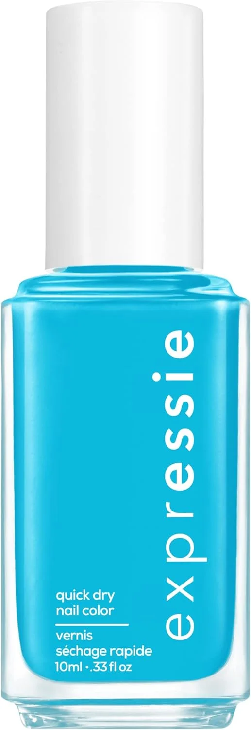 لاک ناخن اسسی، رنگ ناخن خشک‌شونده سریع اکسپرسی، وگان، رنگ آبی