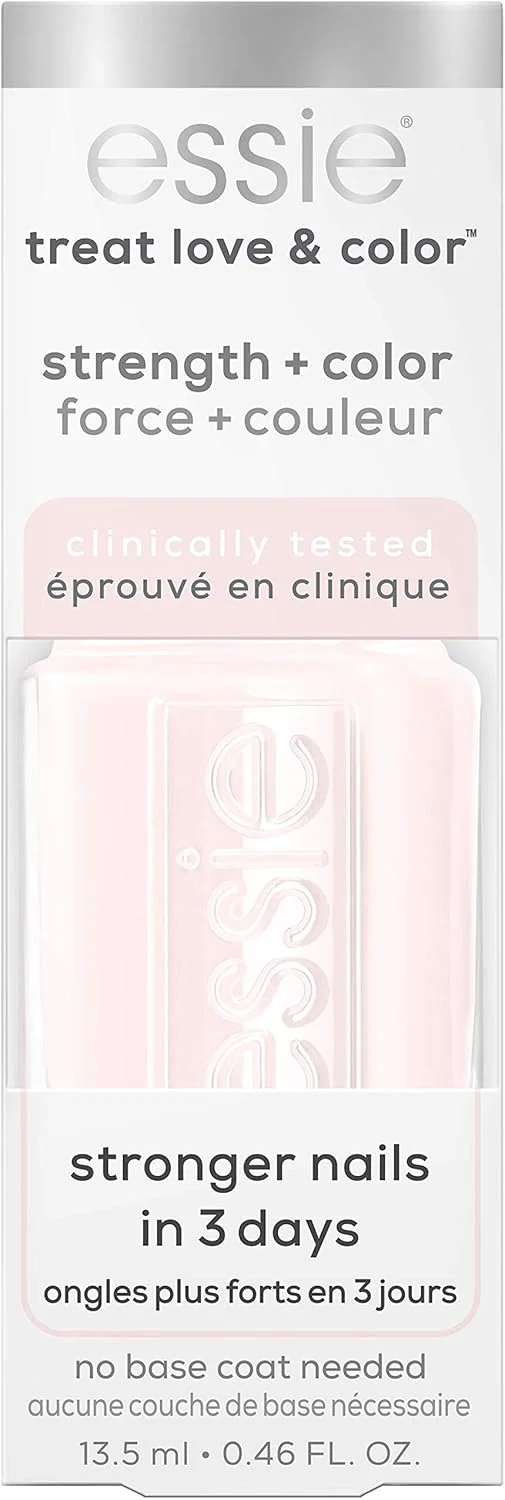 لاک ناخن مراقبتی و رنگی Essie Treat, Love and Color، رنگ صورتی ملایم، 13.5 میلی لیتر