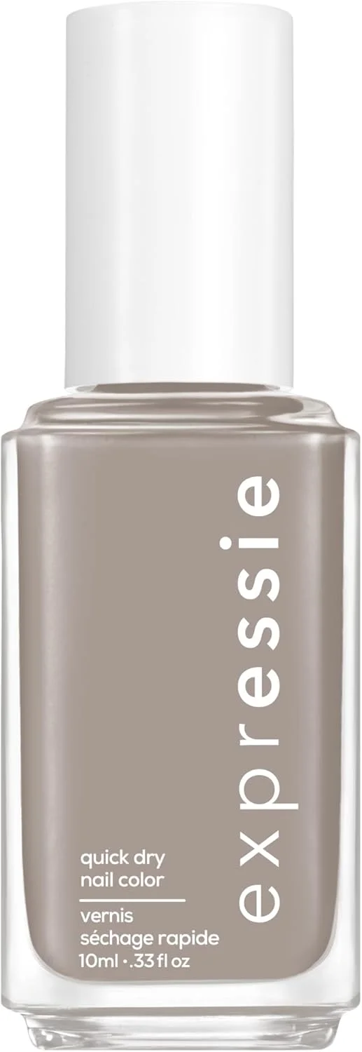 لاک ناخن سریع خشک شونده اسسی اکسپرسی، لاک ناخن خاکستری ملایم، وگان، رنگ Binge-Worthy، 10 میلی لیتر