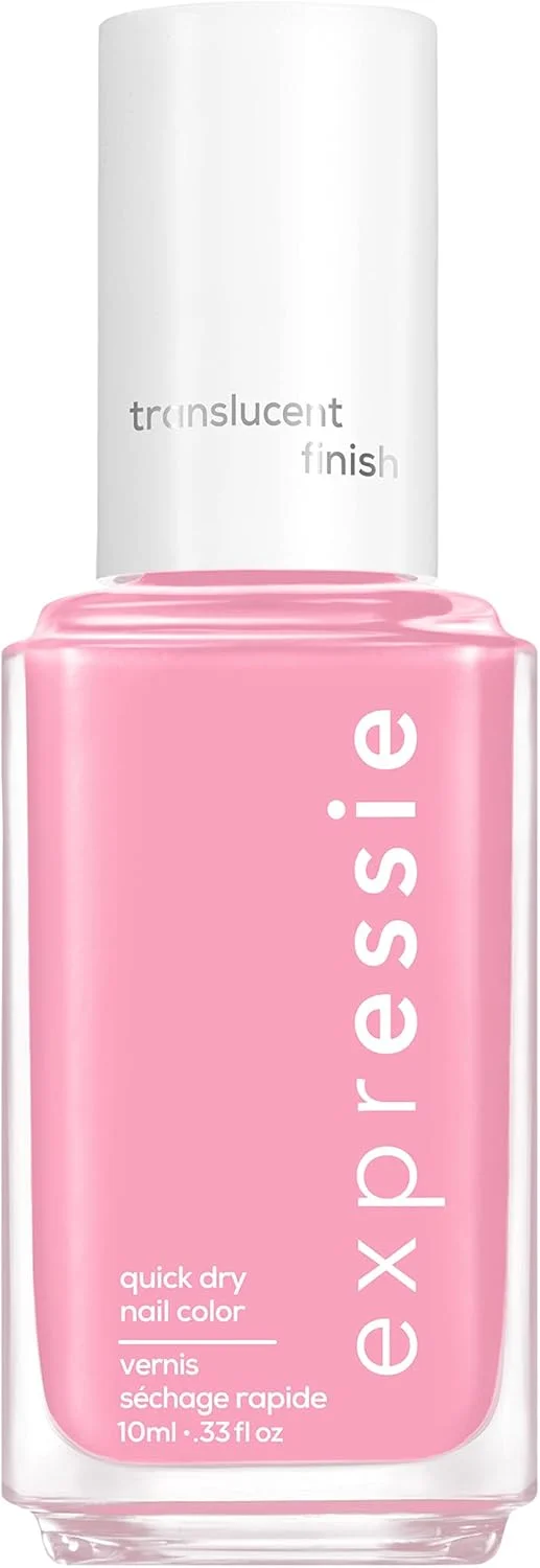 لاک ناخن سریع خشک شو Essie expressie، صورتی شفاف، Mall Crawler، 9.8 میلی لیتر، فرمولاسیون وگان