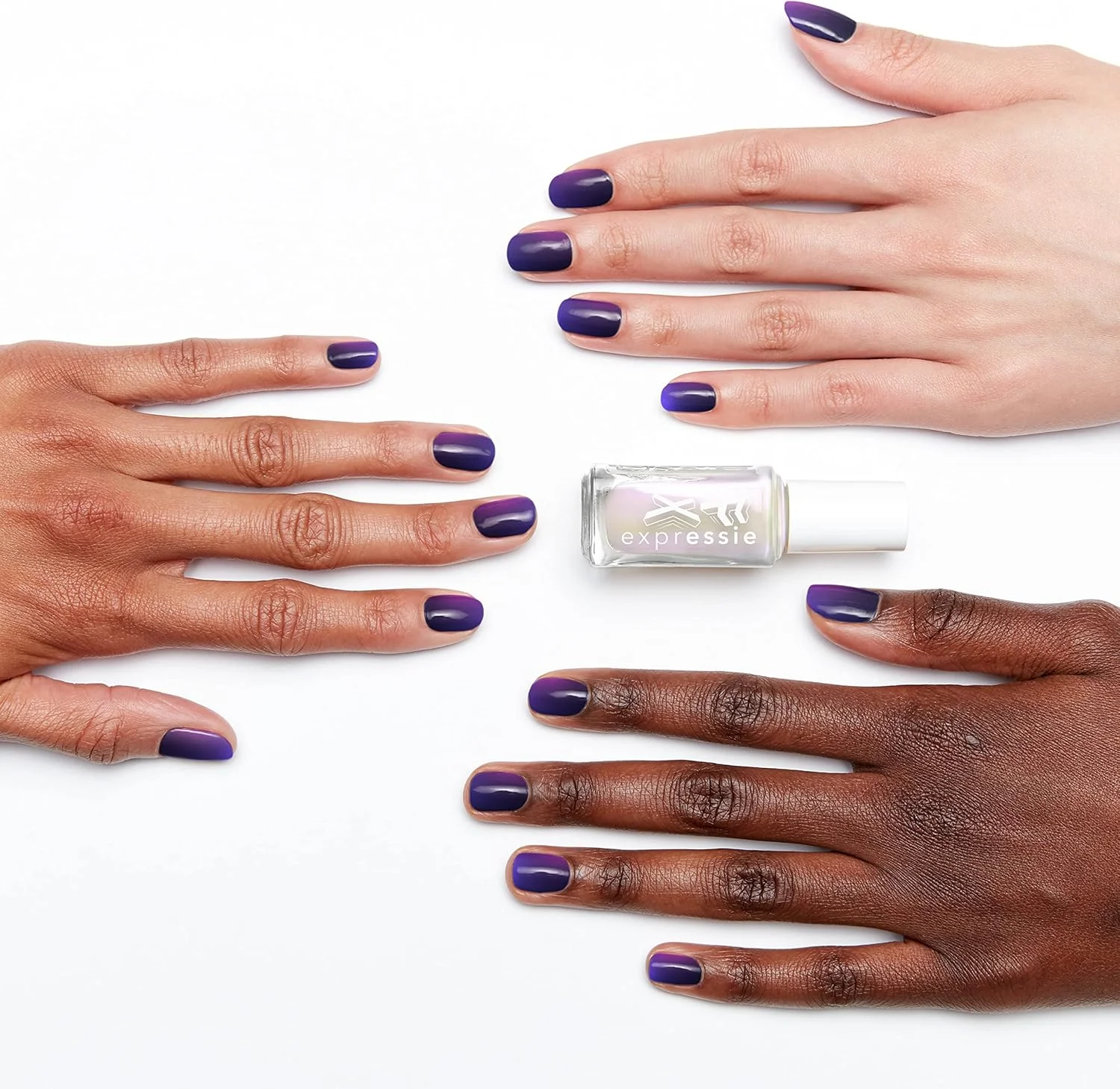 لاک ناخن خشک‌شونده سریع اسی اکسپرسی، فرمول وگان، روکش نهایی با پرداخت مرواریدی، فیلتر Iced Out Fx، 9.8 میلی‌لیتر