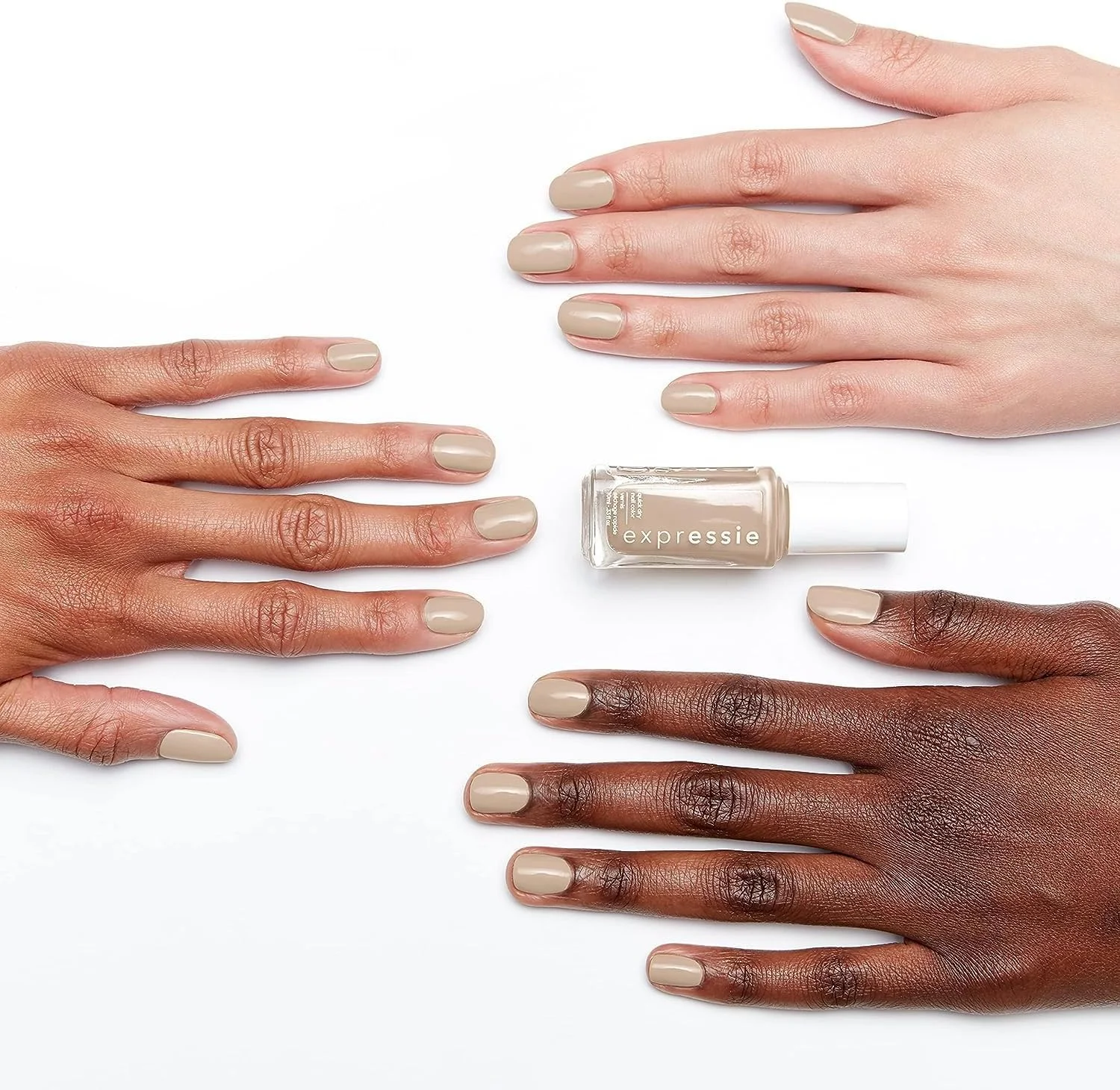 لاک ناخن وگان سریع خشک شونده اسسی اکسپرسی، مجموعه Dial It Up، Millennium Momentum، بژ عریان، 9.8 میلی لیتر