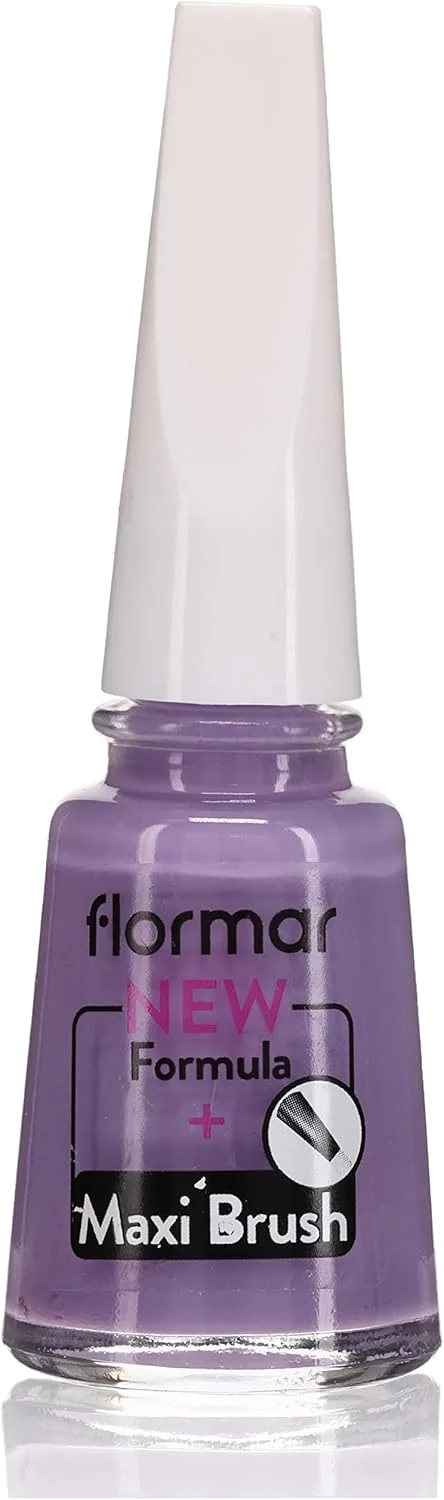 لاک ناخن کلاسیک فلورمار با فرمول جدید بهبود یافته و برس ضخیم تر - 494 آبی خاکستری