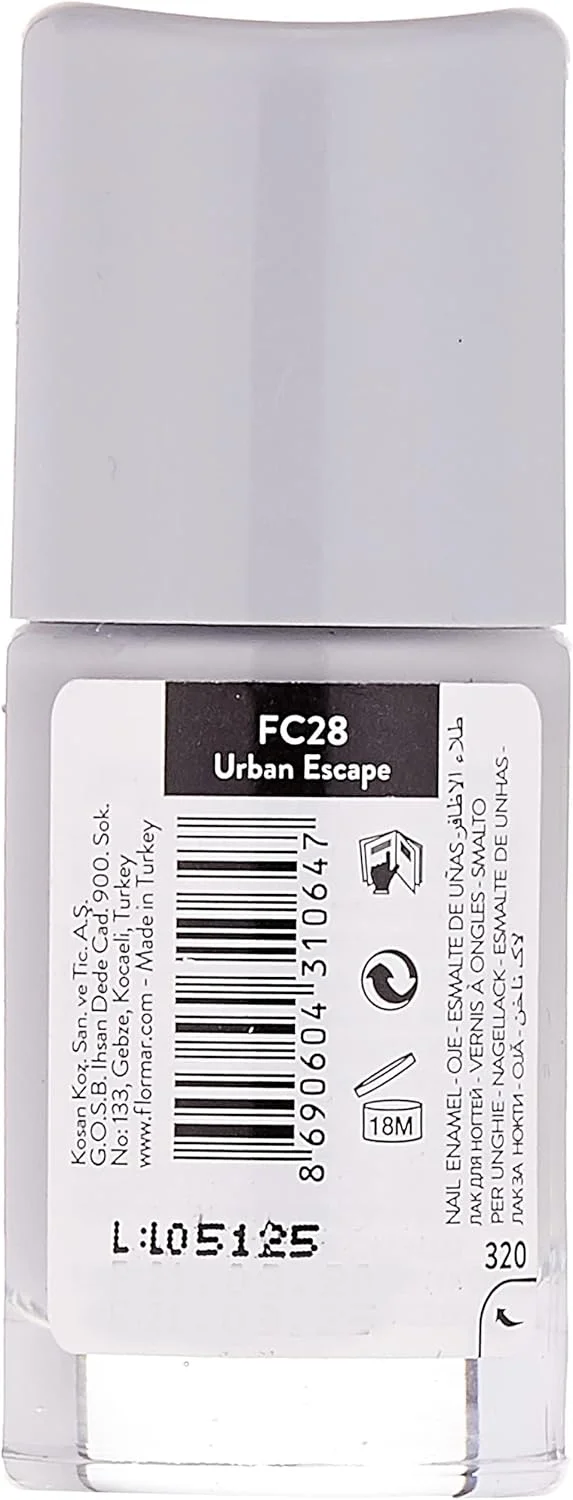 لاک ناخن فول کالر فلورمار، Fc28 Urban Escape، ۸ میلی لیتر