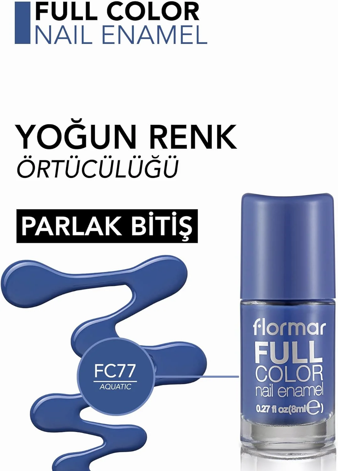 لاک ناخن فول کالر فلورمار - FC77 آکوآتیک
