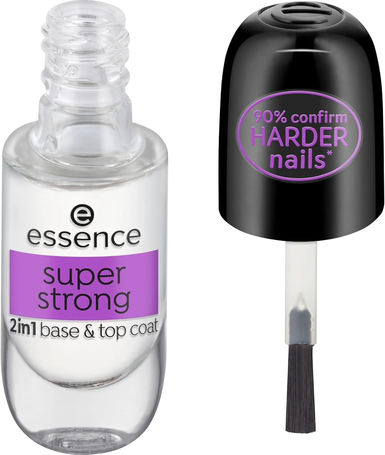 لاک پایه و روکش ناخن سوپر قوی 2 در 1 اسنس، شفاف