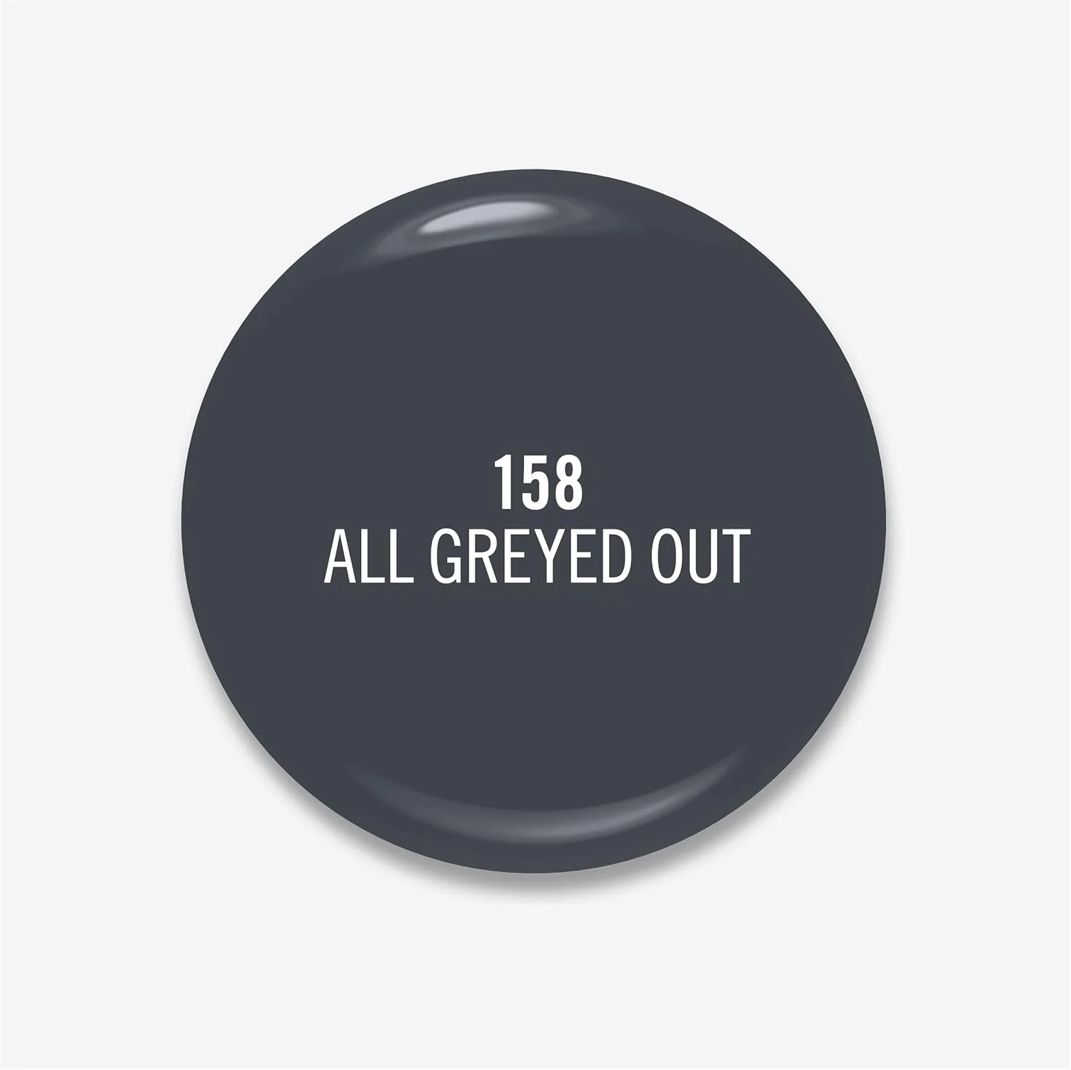 لاک ناخن پاک و ملایم Rimmel Kind & Free - پوشش نهایی تنفسی - فرمول گیاهی - مهربان با حیوانات و وگان - 8 میلی لیتر - 25 اونس، رنگ 158 All Greyed Out