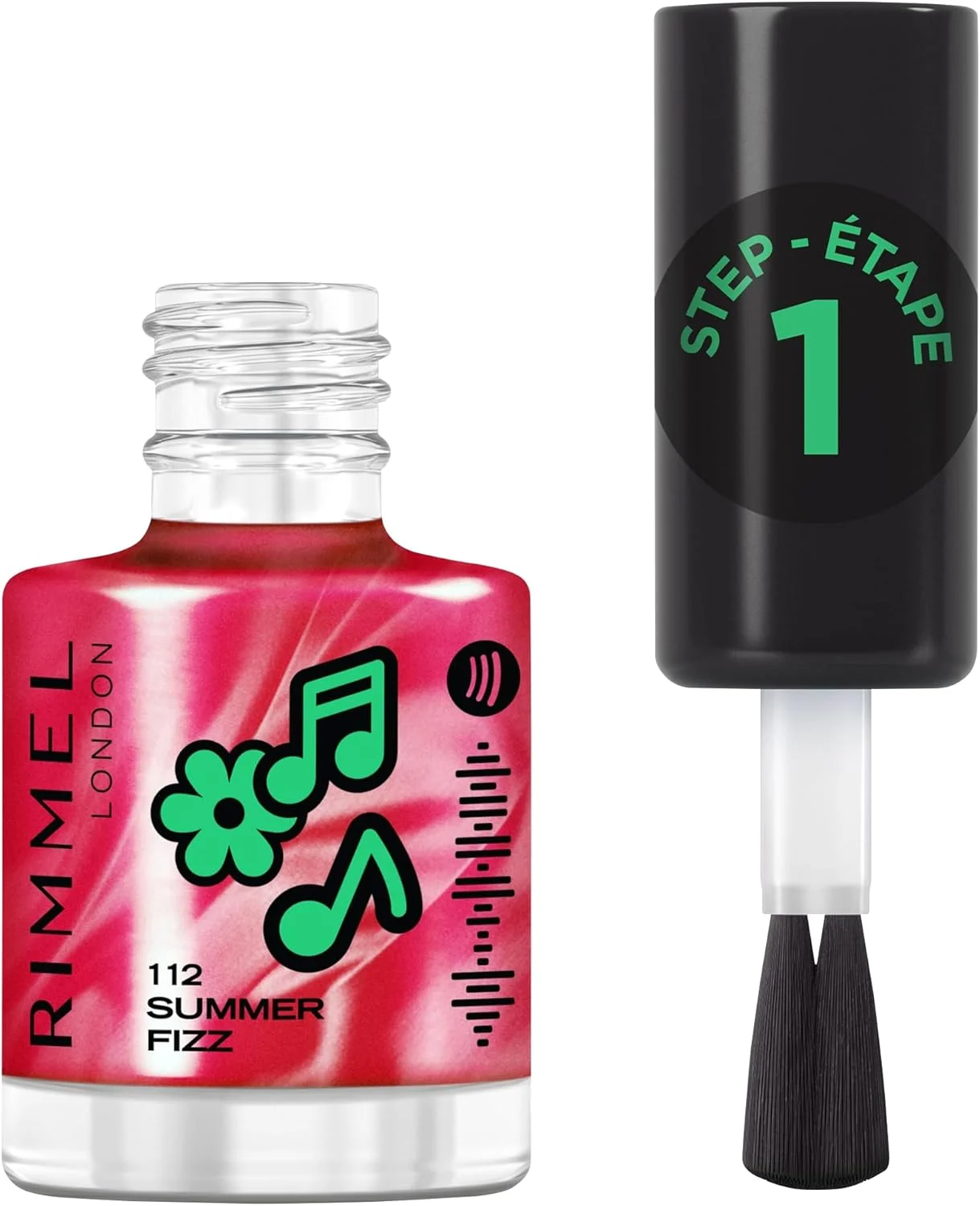 لاک ناخن ژلی سوپر حجم دهنده ریمل، 112 سامر فیز، لاک ناخن، ماندگاری طولانی، مرواریدهای براق برای درخشش فوق العاده، 12 میلی لیتر (0.04 اونس)