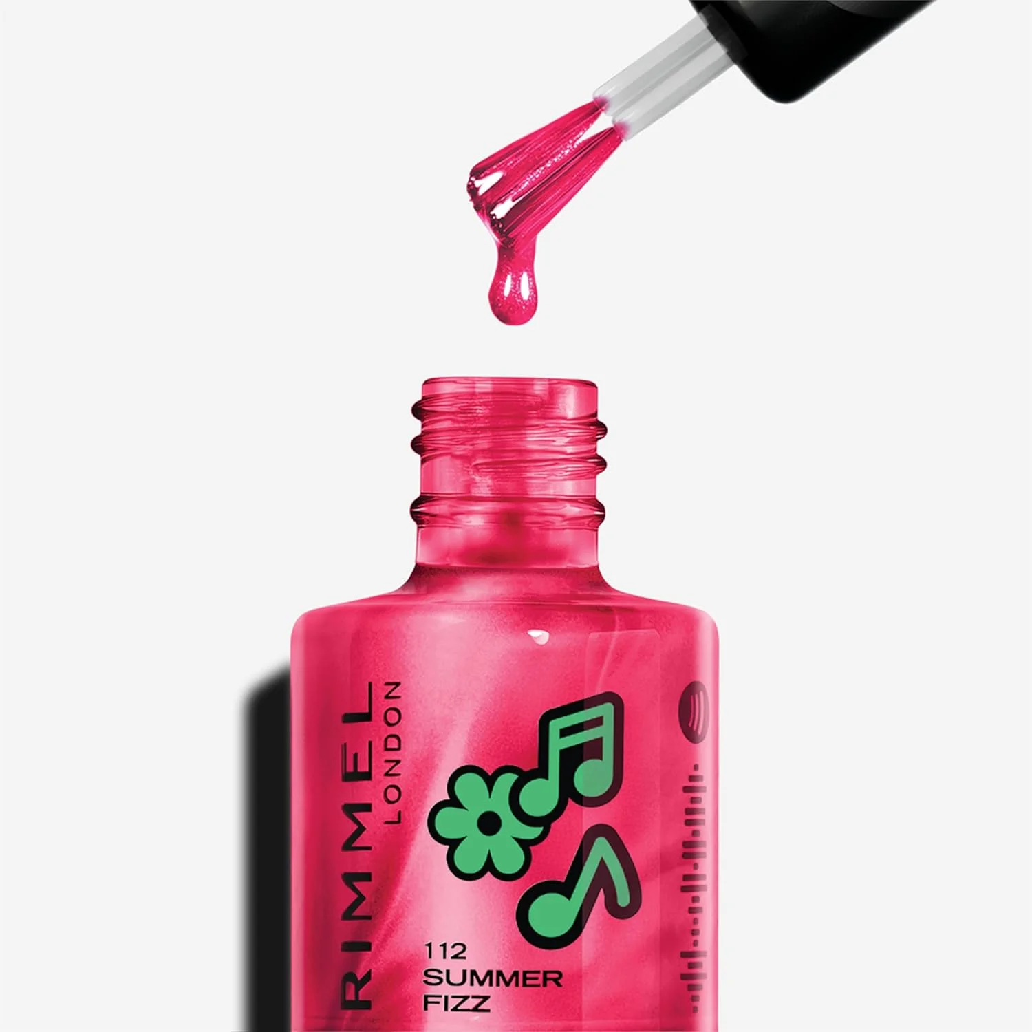 لاک ناخن ژلی سوپر حجم دهنده ریمل، 112 سامر فیز، لاک ناخن، ماندگاری طولانی، مرواریدهای براق برای درخشش فوق العاده، 12 میلی لیتر (0.04 اونس)