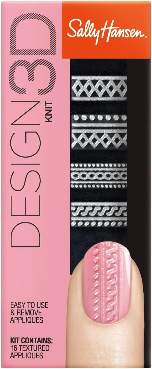 برچسب طراحی سه بعدی ناخن سالی هانسن، بافتنی