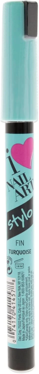 قلم طراحی ناخن سالی هانسن، فیروزه ای، 450، 0.04 اونس مایع