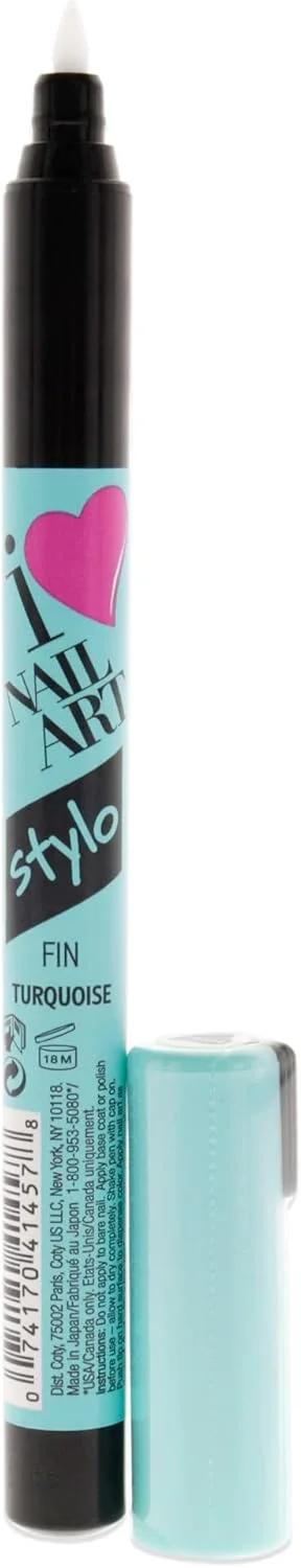 قلم طراحی ناخن سالی هانسن، فیروزه ای، 450، 0.04 اونس مایع